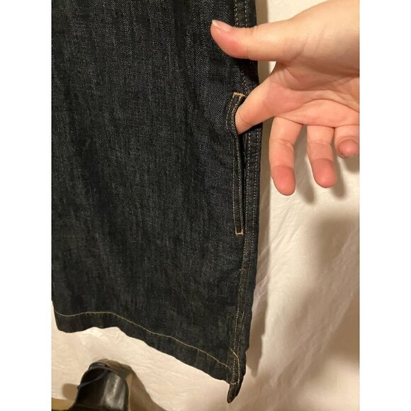 Lauren Ralph Lauren Denim Mini Dress S Petite Minimalist Capsule Western - Picture 5 of 9